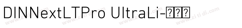 DINNextLTPro UItraLi字体转换